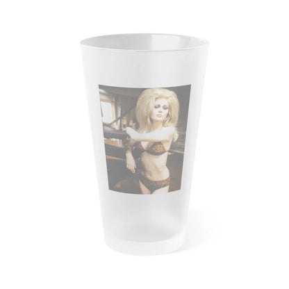 Pamela Tiffin #1161 (Vintage Female Icon) Frosted Pint Glass 16oz-16oz-Frosted-Go Mug Yourself