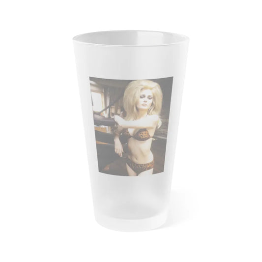 Pamela Tiffin #1161 (Vintage Female Icon) Frosted Pint Glass 16oz-16oz-Frosted-Go Mug Yourself