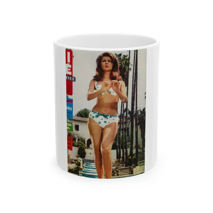 Pamela Tiffin #122 (Vintage Female Icon) White Coffee Mug-11oz-Go Mug Yourself