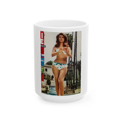 Pamela Tiffin #122 (Vintage Female Icon) White Coffee Mug-15oz-Go Mug Yourself