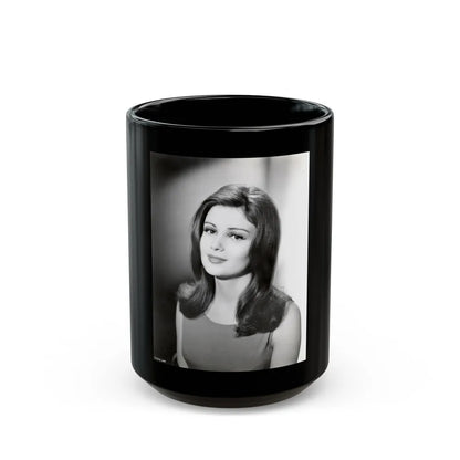 Pamela Tiffin #123 (Vintage Female Icon) Black Coffee Mug-15oz-Go Mug Yourself