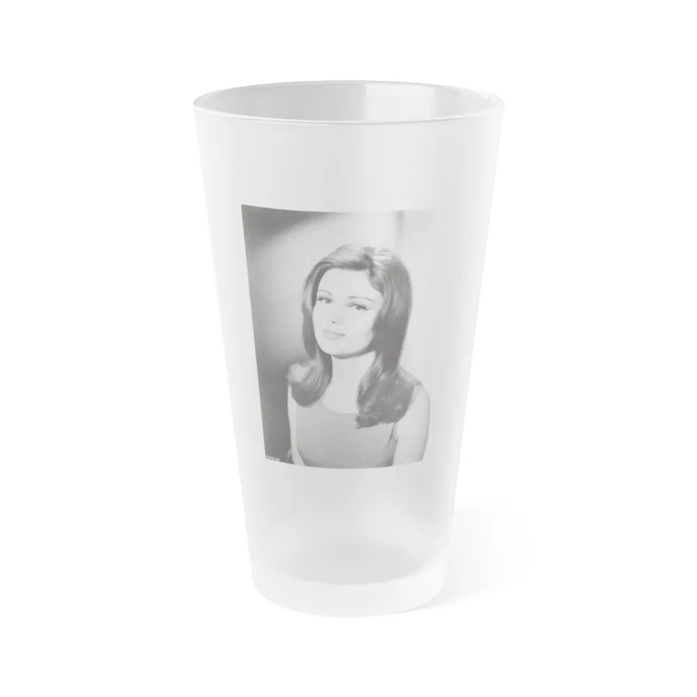 Pamela Tiffin #123 (Vintage Female Icon) Frosted Pint Glass 16oz-16oz-Frosted-Go Mug Yourself