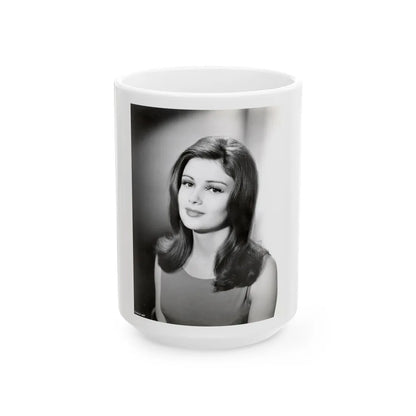 Pamela Tiffin #123 (Vintage Female Icon) White Coffee Mug-15oz-Go Mug Yourself