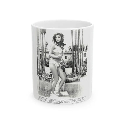 Pamela Tiffin #125 (Vintage Female Icon) White Coffee Mug-11oz-Go Mug Yourself