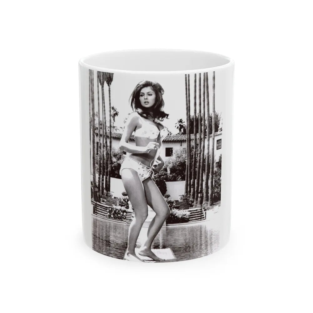 Pamela Tiffin #1251 (Vintage Female Icon) White Coffee Mug-11oz-Go Mug Yourself