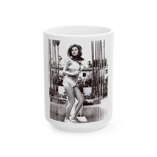 Pamela Tiffin #1251 (Vintage Female Icon) White Coffee Mug-15oz-Go Mug Yourself