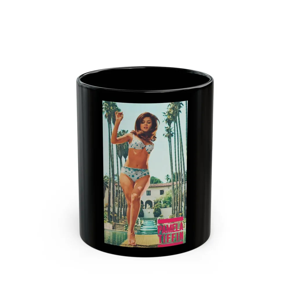 Pamela Tiffin #1271 (Vintage Female Icon) Black Coffee Mug-11oz-Go Mug Yourself