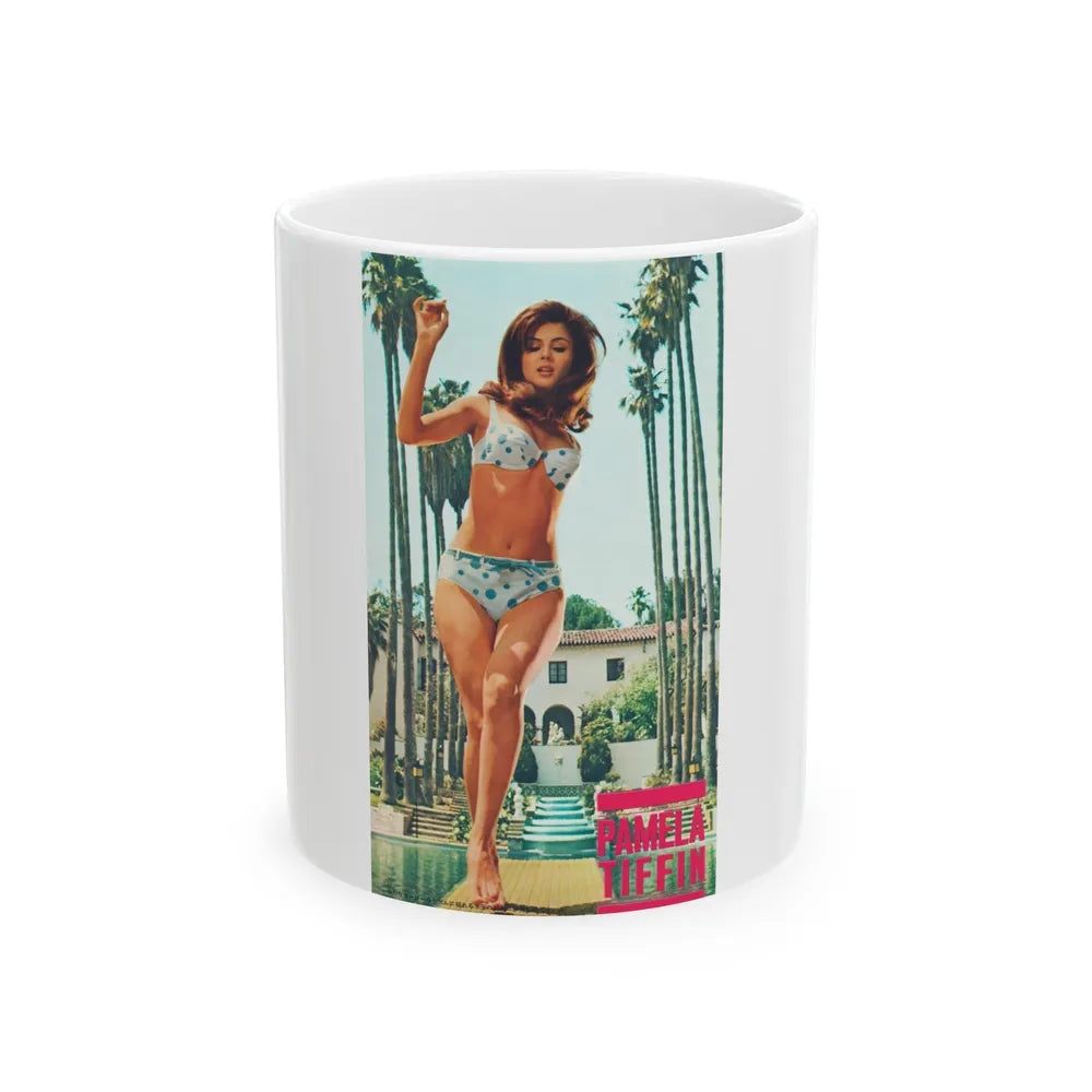 Pamela Tiffin #1271 (Vintage Female Icon) White Coffee Mug-11oz-Go Mug Yourself