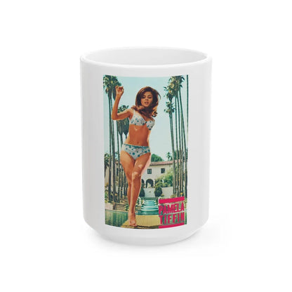 Pamela Tiffin #1271 (Vintage Female Icon) White Coffee Mug-15oz-Go Mug Yourself