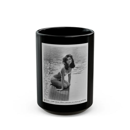 Pamela Tiffin #128 (Vintage Female Icon) Black Coffee Mug-15oz-Go Mug Yourself