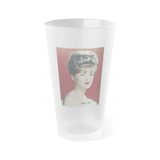 Pamela Tiffin #132 - Mag. Page (Vintage Female Icon) Frosted Pint Glass 16oz 16oz Frosted - Go Mug Yourself