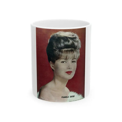 Pamela Tiffin #132 - Mag. Page (Vintage Female Icon) White Coffee Mug 11oz - Go Mug Yourself