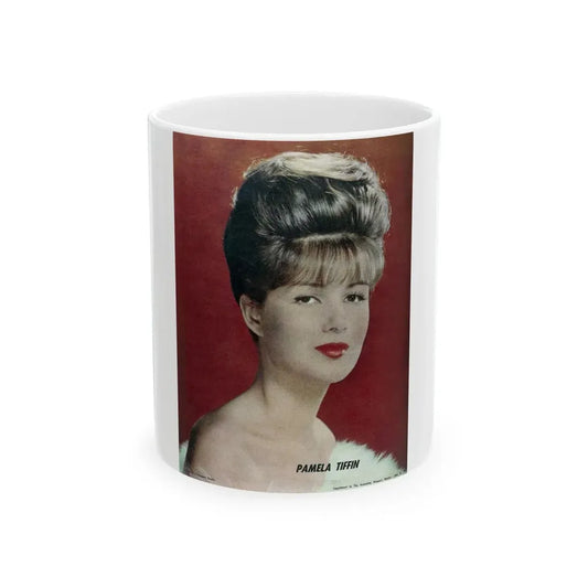 Pamela Tiffin #132 - Mag. Page (Vintage Female Icon) White Coffee Mug 11oz - Go Mug Yourself