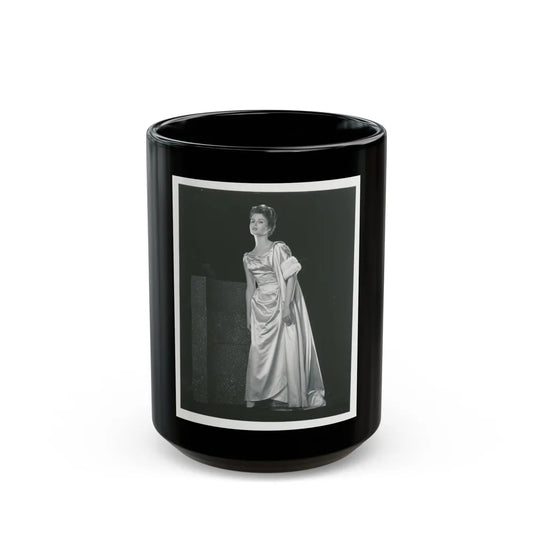 Pamela Tiffin #137 (Vintage Female Icon) Black Coffee Mug-15oz-Go Mug Yourself