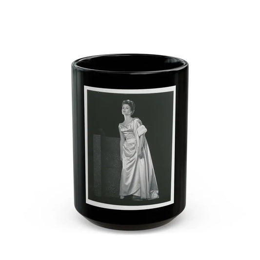 Pamela Tiffin #137 (Vintage Female Icon) Black Coffee Mug 15oz - Go Mug Yourself