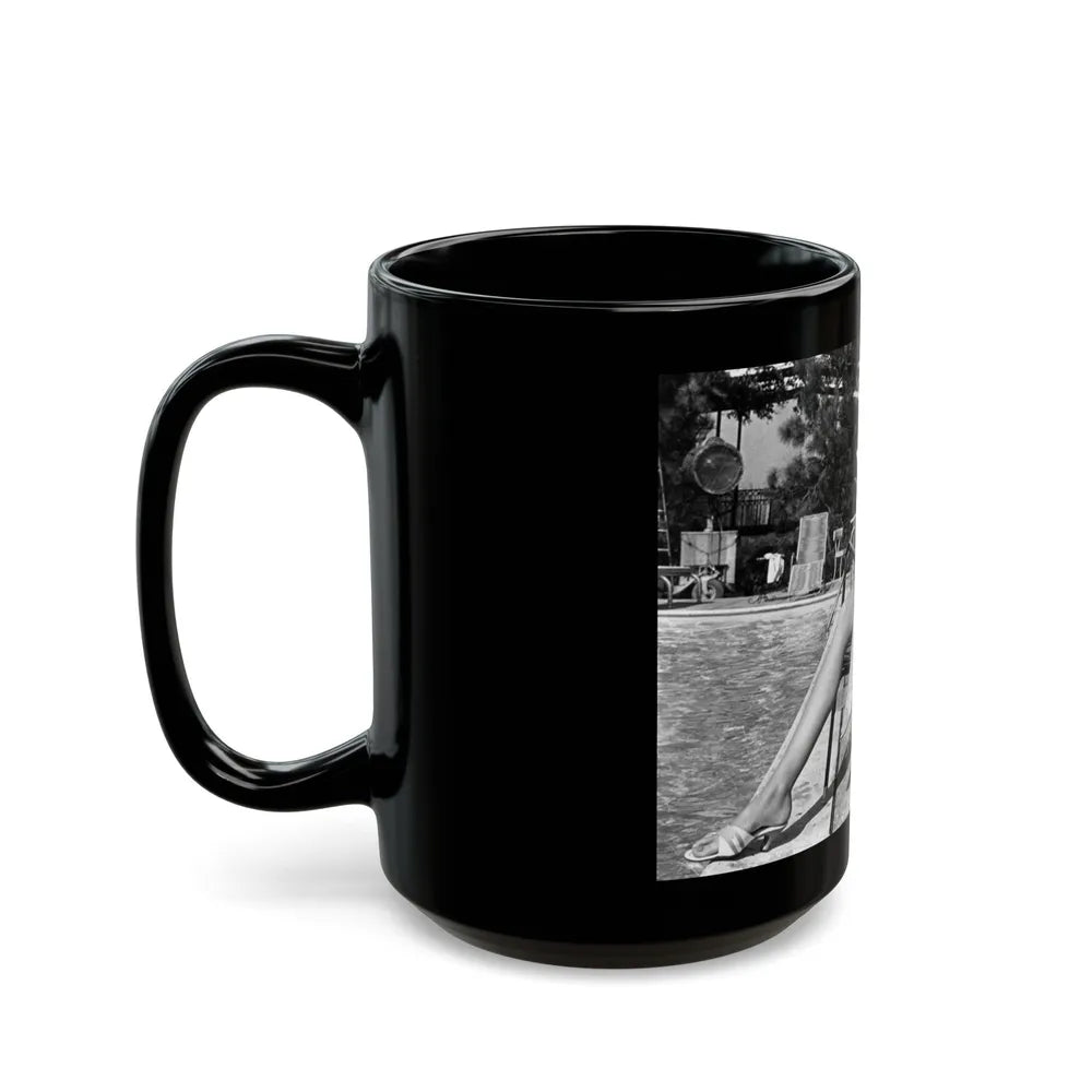 Pamela Tiffin #139 (Vintage Female Icon) Black Coffee Mug-Go Mug Yourself