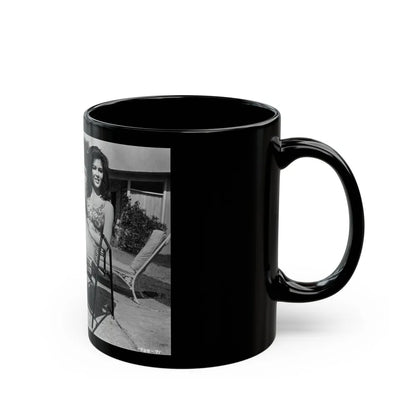 Pamela Tiffin #139 (Vintage Female Icon) Black Coffee Mug-Go Mug Yourself