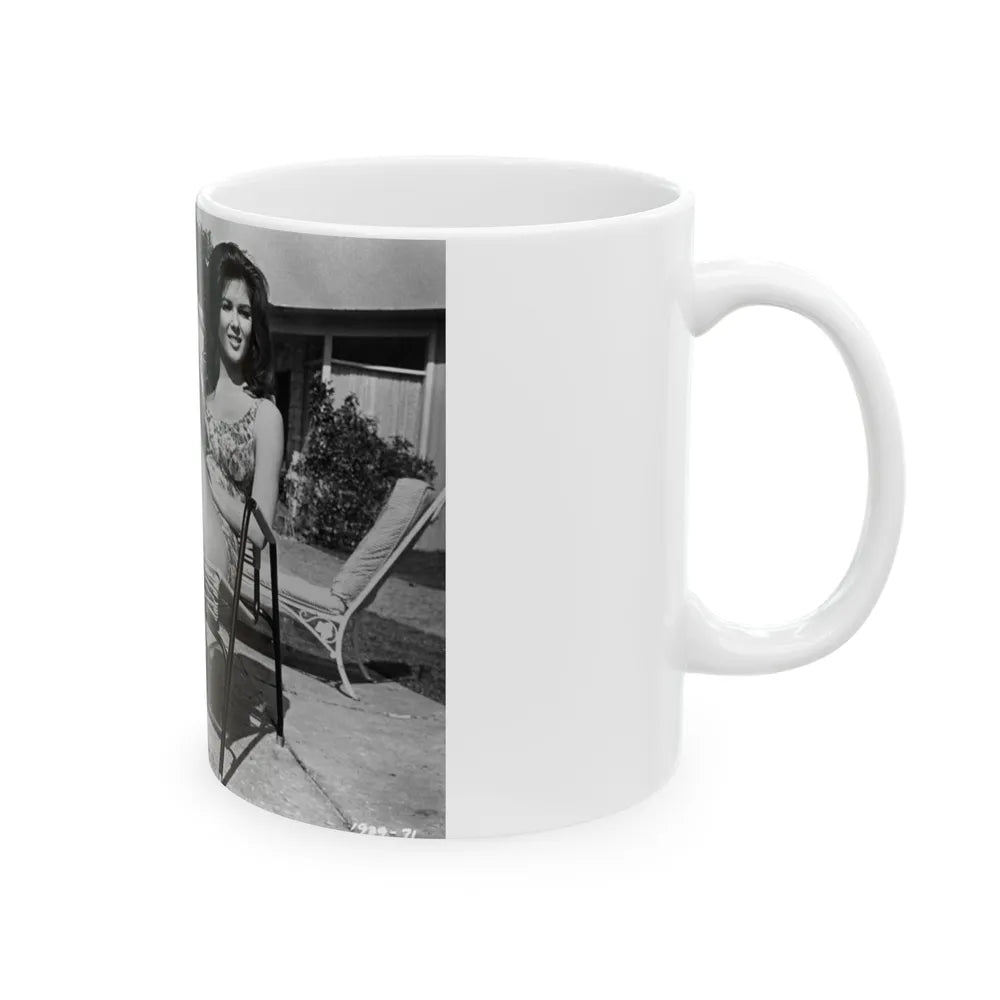 Pamela Tiffin #139 (Vintage Female Icon) White Coffee Mug-Go Mug Yourself