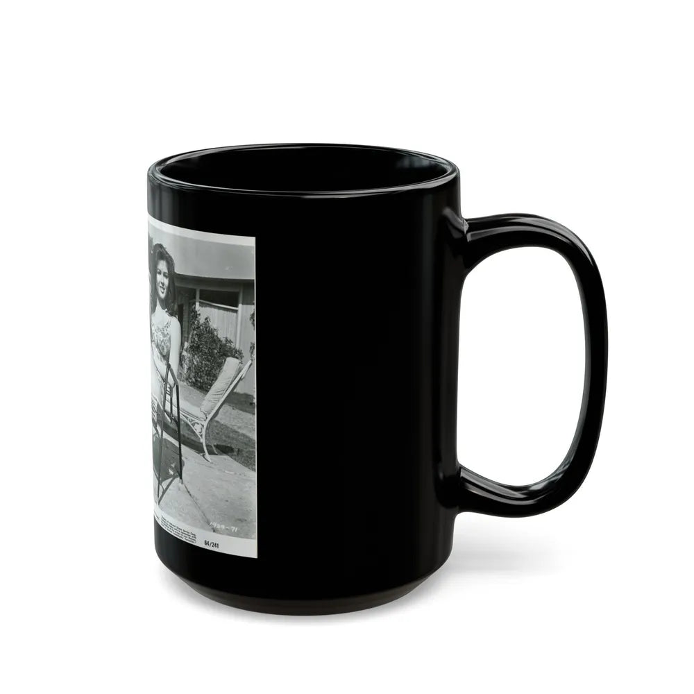 Pamela Tiffin #1392 (Vintage Female Icon) Black Coffee Mug-Go Mug Yourself