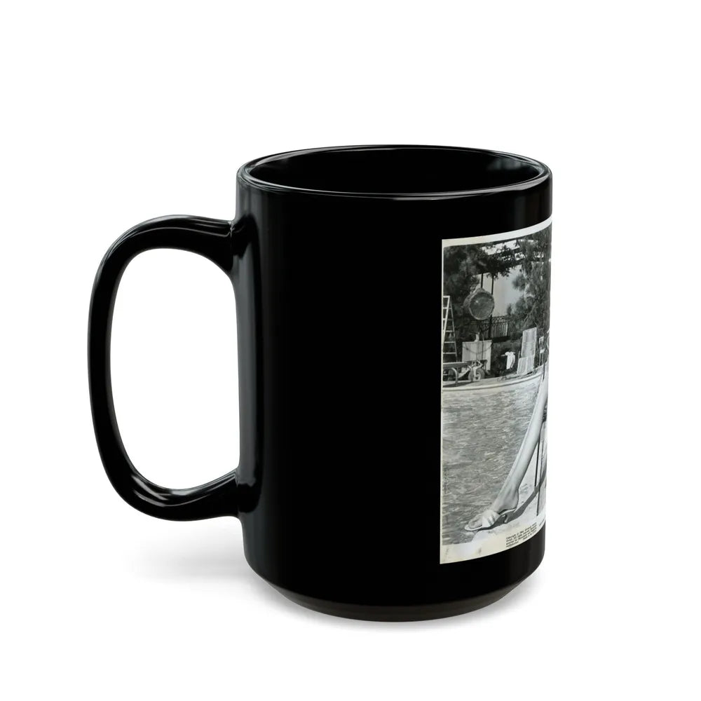 Pamela Tiffin #1392 (Vintage Female Icon) Black Coffee Mug-Go Mug Yourself