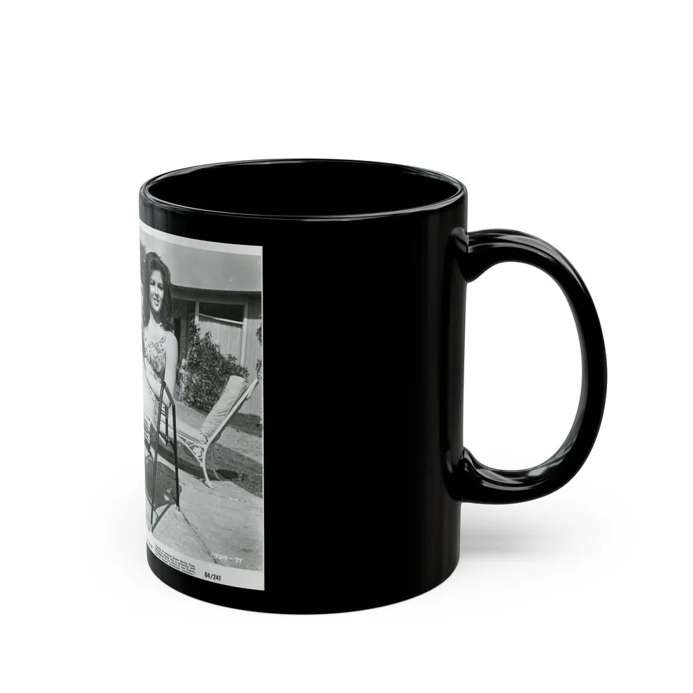 Pamela Tiffin #1392 (Vintage Female Icon) Black Coffee Mug-Go Mug Yourself