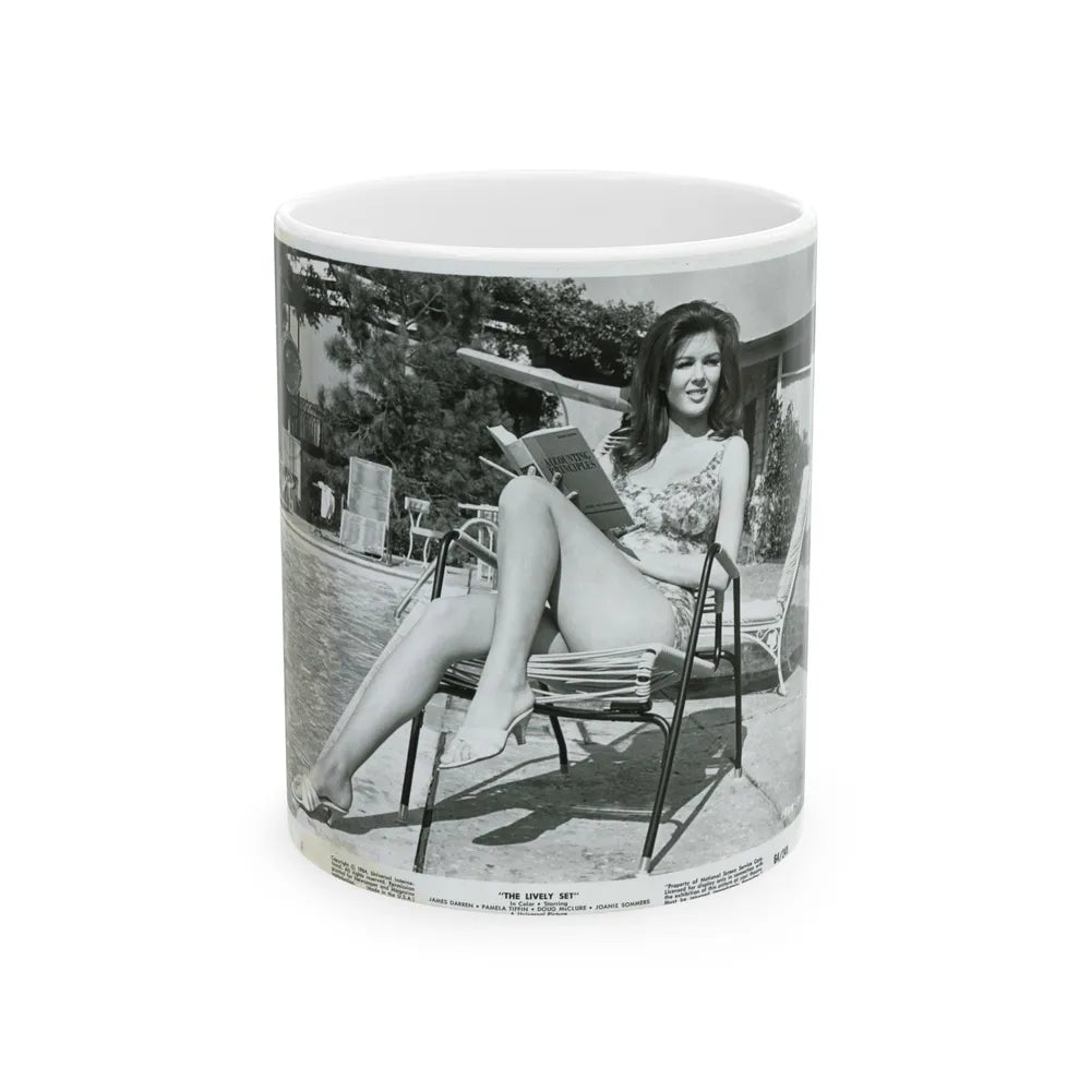 Pamela Tiffin #1392 (Vintage Female Icon) White Coffee Mug-11oz-Go Mug Yourself