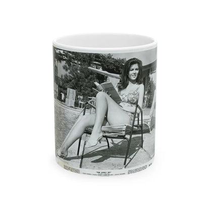 Pamela Tiffin #1392 (Vintage Female Icon) White Coffee Mug-11oz-Go Mug Yourself