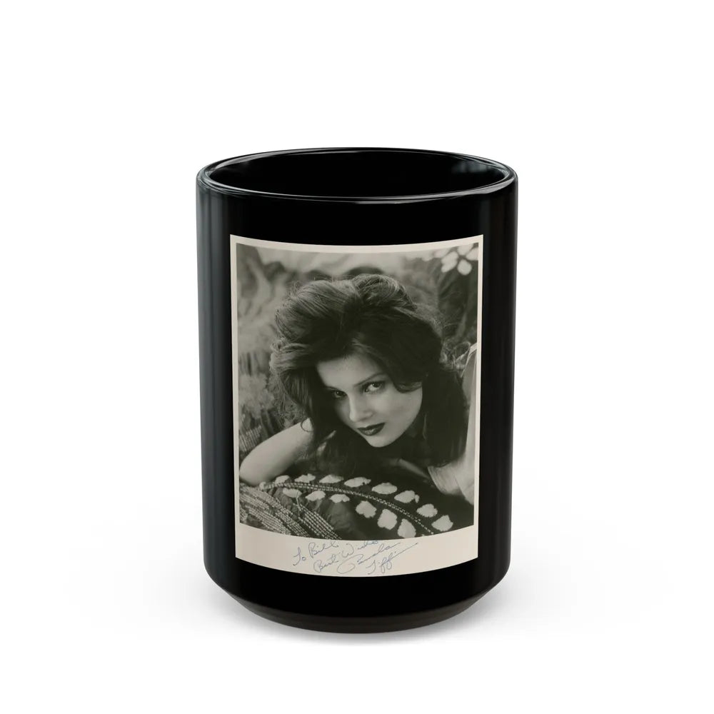 Pamela Tiffin #142 (Vintage Female Icon) Black Coffee Mug-15oz-Go Mug Yourself