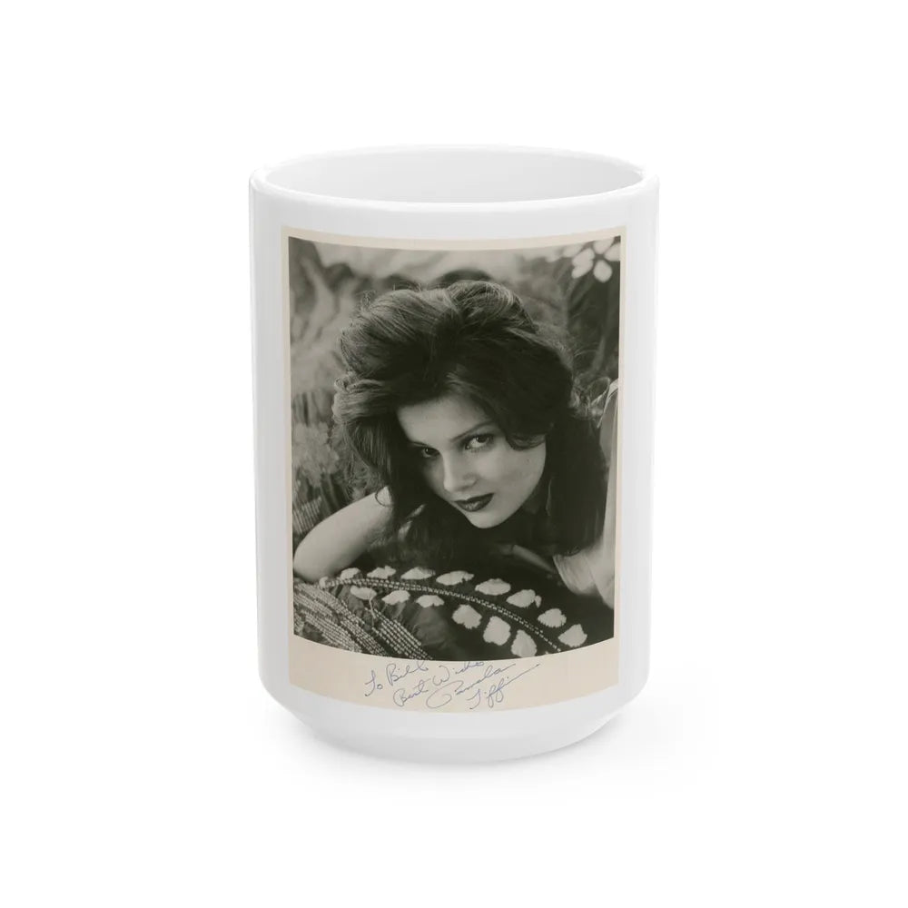 Pamela Tiffin #142 (Vintage Female Icon) White Coffee Mug-15oz-Go Mug Yourself