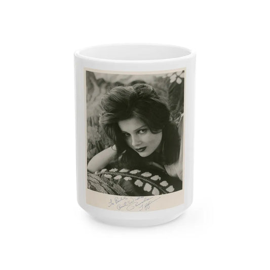 Pamela Tiffin #1421 (Vintage Female Icon) White Coffee Mug-15oz-Go Mug Yourself