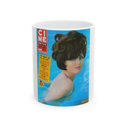 Pamela Tiffin #144 - Mag. Cover (Vintage Female Icon) White Coffee Mug 11oz - Go Mug Yourself