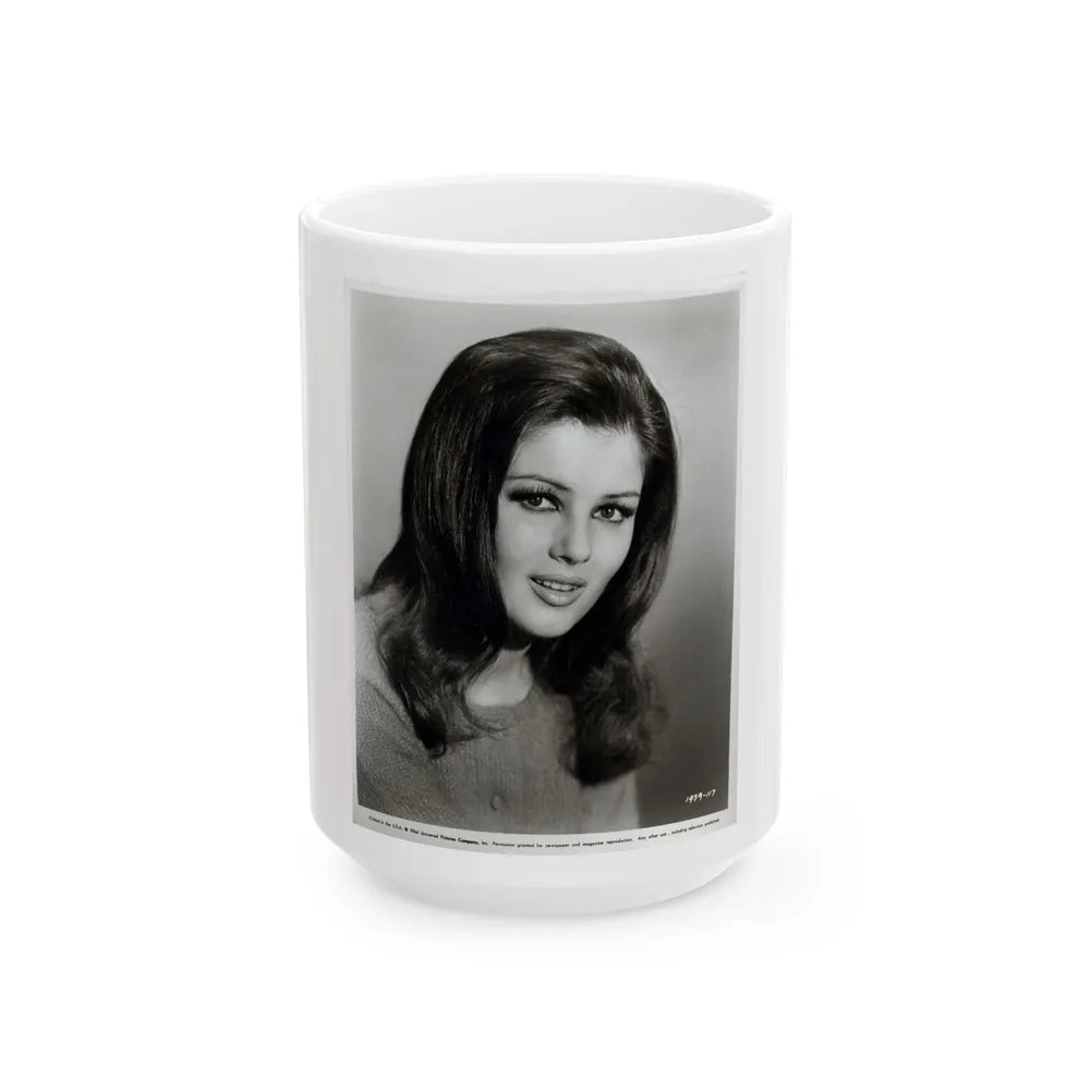 Pamela Tiffin #148 (Vintage Female Icon) White Coffee Mug-15oz-Go Mug Yourself