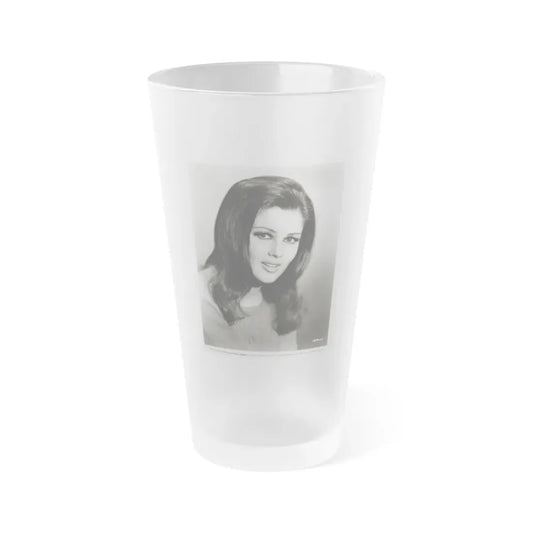 Pamela Tiffin #1481 (Vintage Female Icon) Frosted Pint Glass 16oz 16oz Frosted - Go Mug Yourself