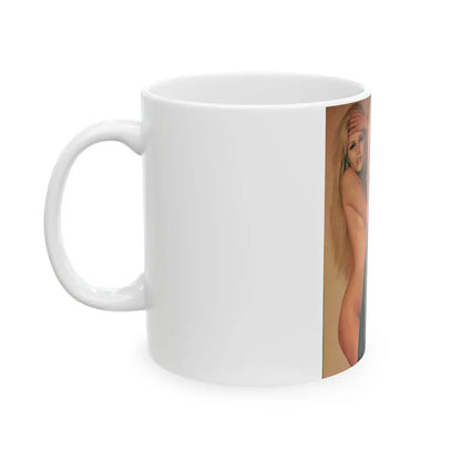 Pamela Tiffin #151 - 2 Playboy Pics (Vintage Female Icon) White Coffee Mug - Go Mug Yourself