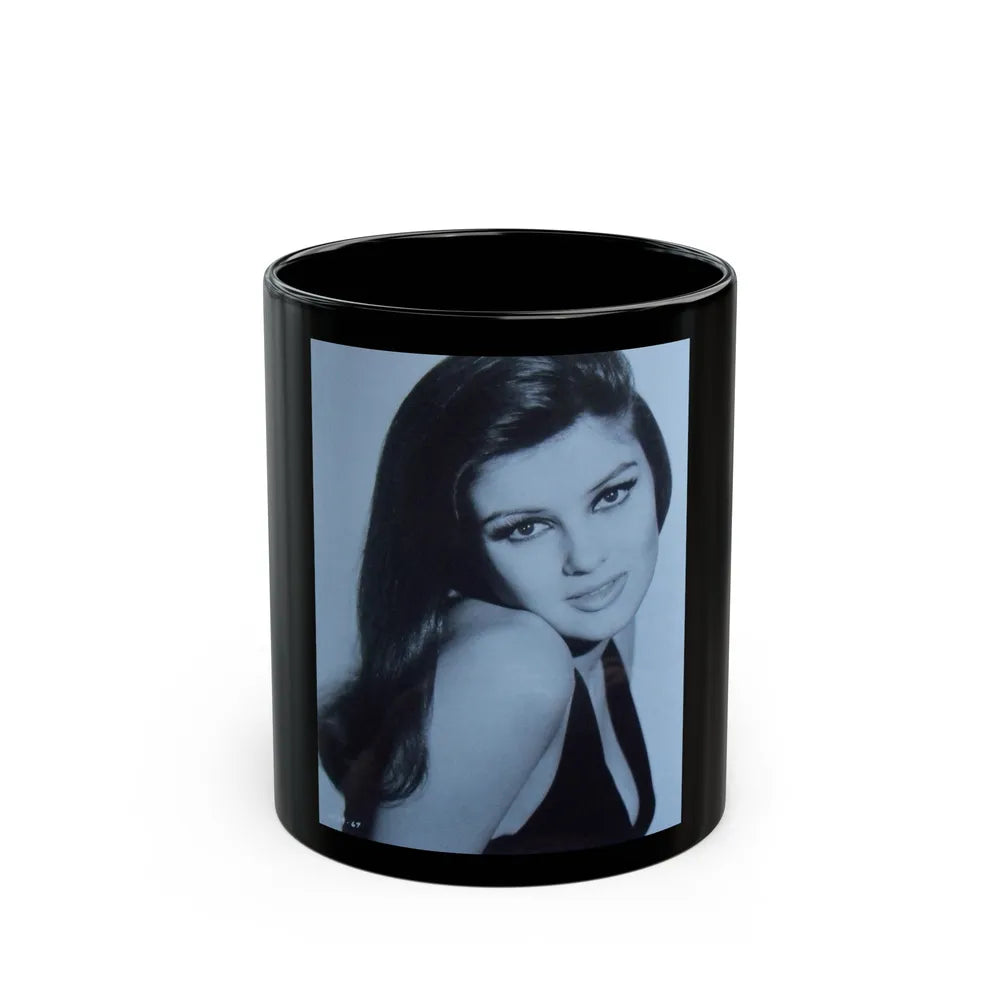 Pamela Tiffin #1551 (Vintage Female Icon) Black Coffee Mug-11oz-Go Mug Yourself