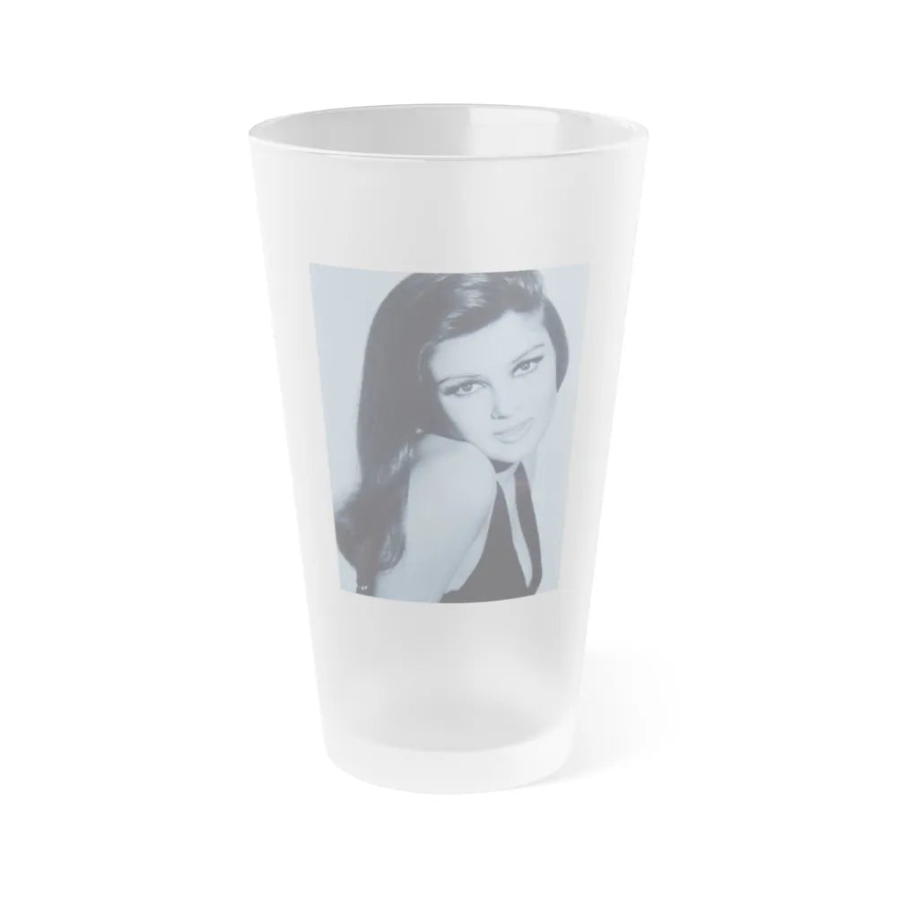 Pamela Tiffin #1551 (Vintage Female Icon) Frosted Pint Glass 16oz-16oz-Frosted-Go Mug Yourself