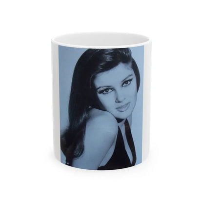 Pamela Tiffin #1551 (Vintage Female Icon) White Coffee Mug-11oz-Go Mug Yourself