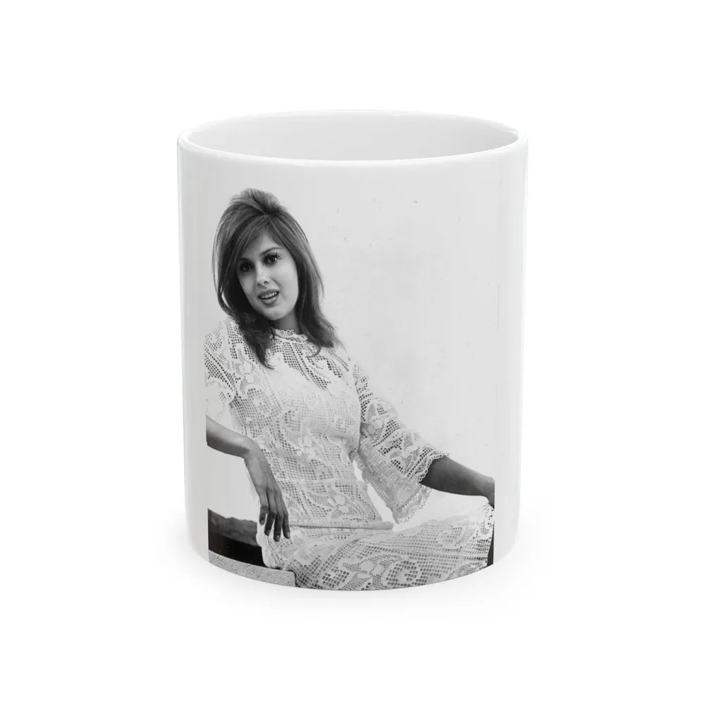 Pamela Tiffin #157 (Vintage Female Icon) White Coffee Mug-11oz-Go Mug Yourself