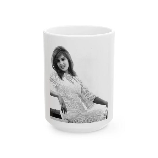 Pamela Tiffin #157 (Vintage Female Icon) White Coffee Mug-15oz-Go Mug Yourself