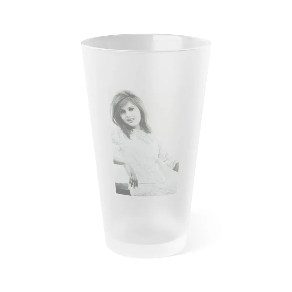 Pamela Tiffin #1571 (Vintage Female Icon) Frosted Pint Glass 16oz-16oz-Frosted-Go Mug Yourself