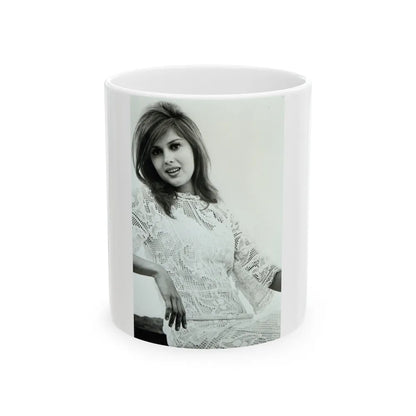 Pamela Tiffin #1571 (Vintage Female Icon) White Coffee Mug-11oz-Go Mug Yourself