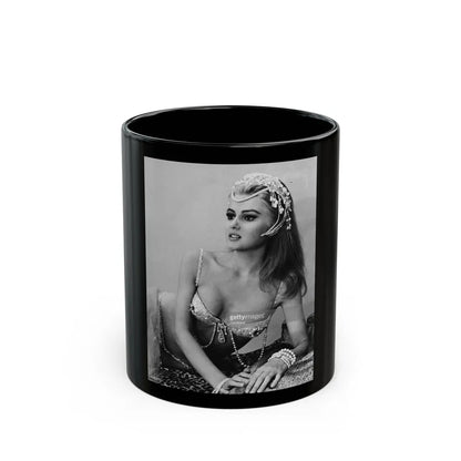 Pamela Tiffin #17 (Vintage Female Icon) Black Coffee Mug-11oz-Go Mug Yourself