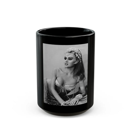 Pamela Tiffin #17 (Vintage Female Icon) Black Coffee Mug-15oz-Go Mug Yourself