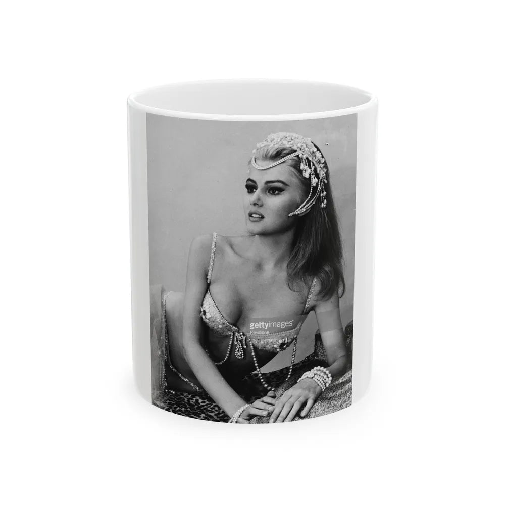 Pamela Tiffin #17 (Vintage Female Icon) White Coffee Mug-11oz-Go Mug Yourself