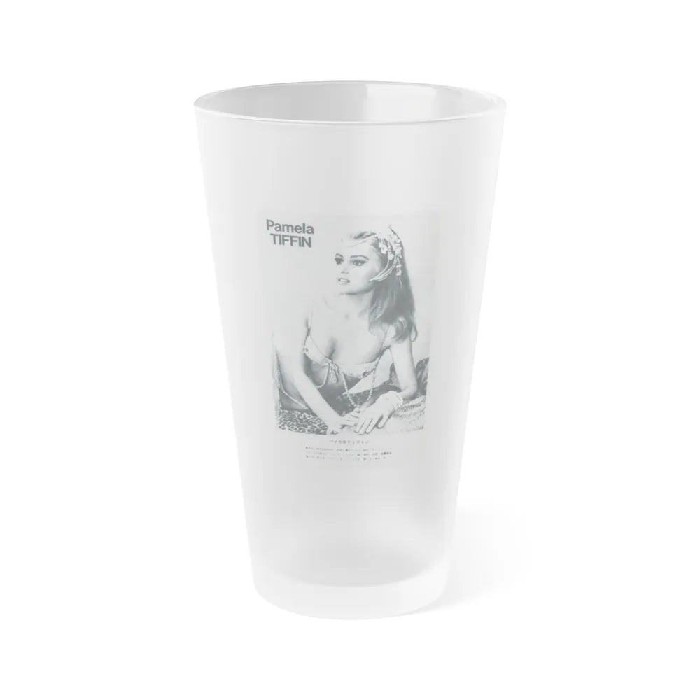 Pamela Tiffin #170 (Vintage Female Icon) Frosted Pint Glass 16oz-16oz-Frosted-Go Mug Yourself