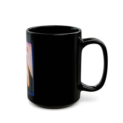 Pamela Tiffin #176 - Mag. on Table Pam on Cover (Vintage Female Icon) Black Coffee Mug - Go Mug Yourself
