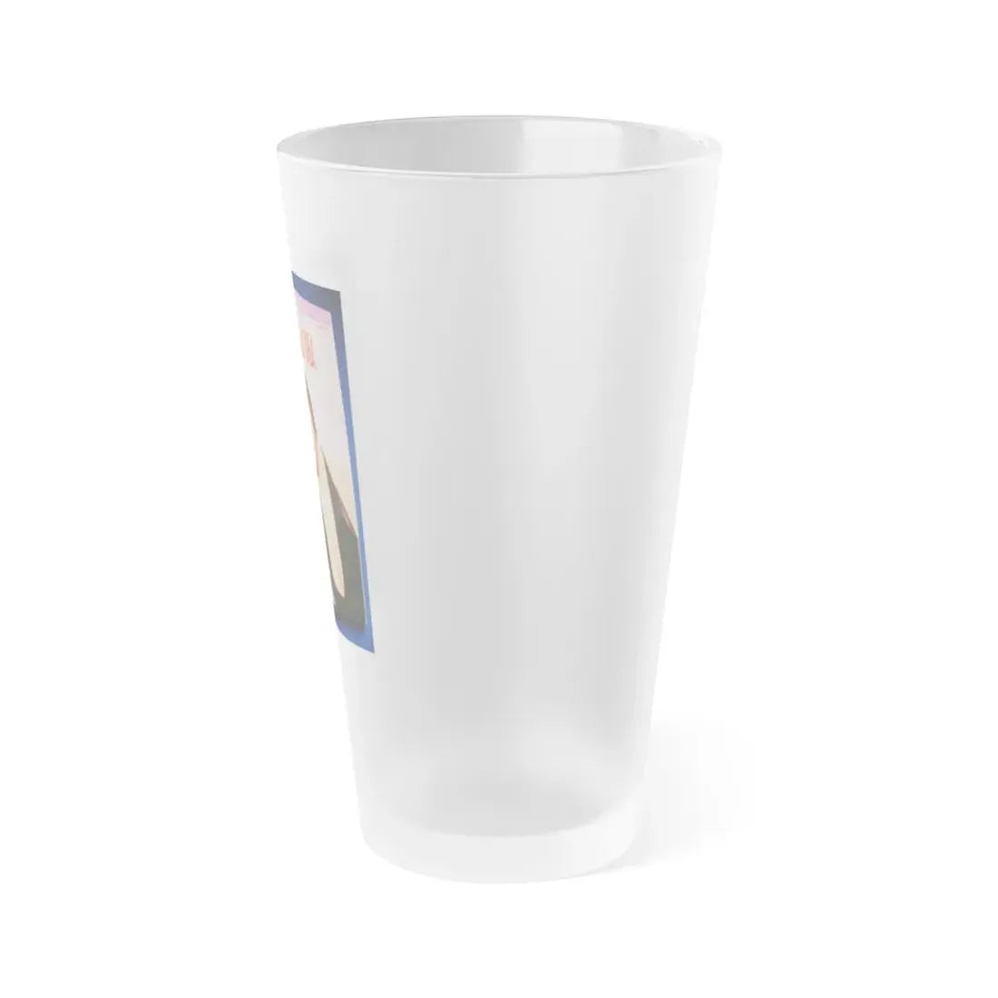 Pamela Tiffin #176 - Mag. on Table Pam on Cover (Vintage Female Icon) Frosted Pint Glass 16oz - Go Mug Yourself
