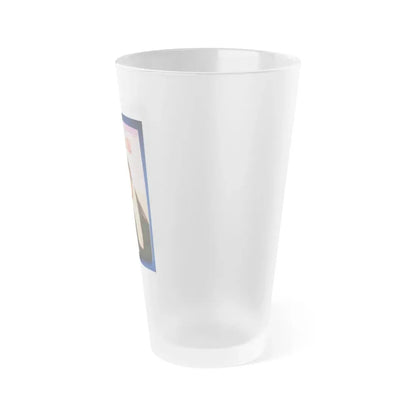 Pamela Tiffin #176 - Mag. on Table Pam on Cover (Vintage Female Icon) Frosted Pint Glass 16oz - Go Mug Yourself