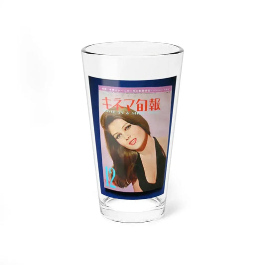 Pamela Tiffin #176 - Mag. on Table Pam on Cover (Vintage Female Icon) Pint Glass 16oz 16oz - Go Mug Yourself