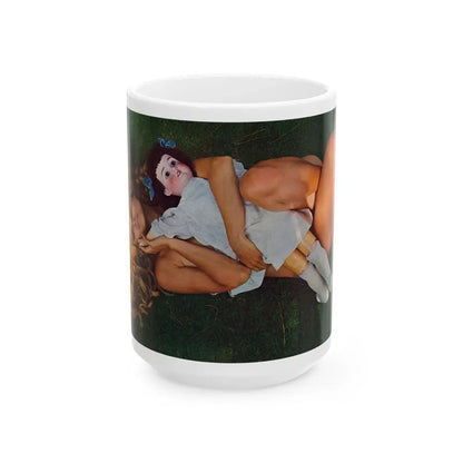 Pamela Tiffin #177 - Playboy February '69 Centerfold Photo (Vintage Female Icon) White Coffee Mug 15oz - Go Mug Yourself